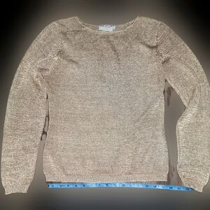 Vintage Metallic Gold/Beige Sweater